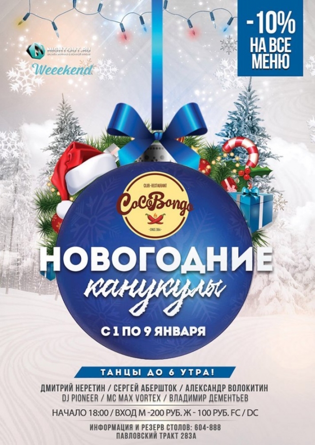 Новогодние каникулы!