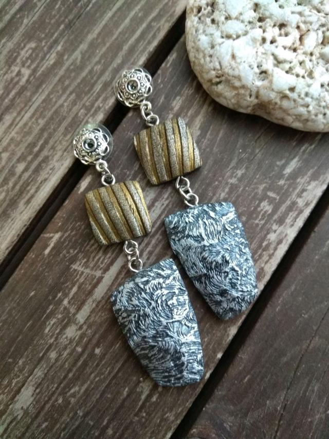 Серьги из полимерной глины